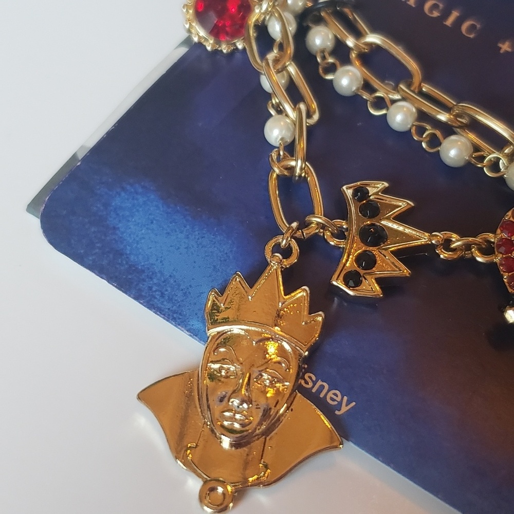 New Disney Evil Queen Grimhilde Charm Bracelet
